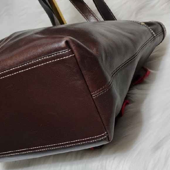 Authentic Coach Lily Legacy Turn Lock Brown Leather Shoulder Bag W Dust Bag - Picture 8 of 15